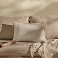 Camber 35x55cm Garden Scatter Cushion Cover - Off White with Sand Piping - Laura James