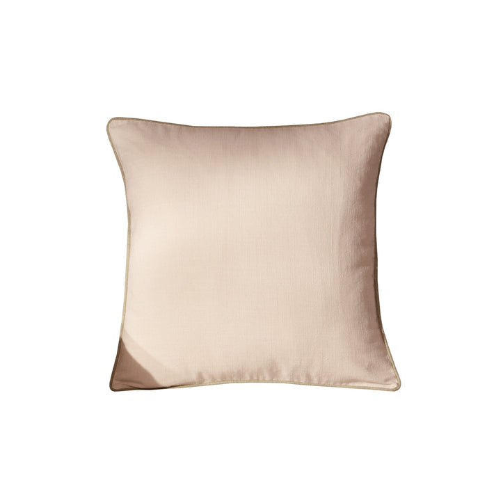 Camber 45x45cm Outdoor Scatter Cushion Cover - Off White with Sage Green Piping - Laura James