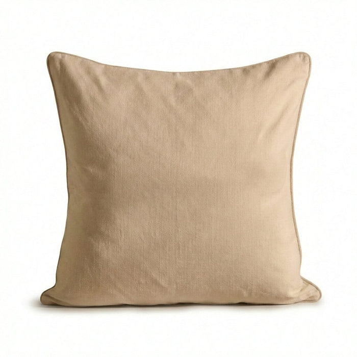Camber 57x57cm Outdoor Cushion Cover - Off White with Sand Piping - Laura James