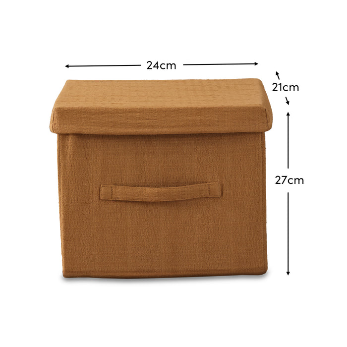 Cara 24cm Basket - Amber Yellow Geometric - Laura James