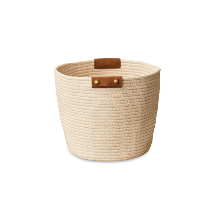 Cara Cotton Cube Storage Box - Large - White - Laura James