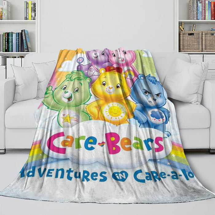 Care Bears Blanket Flannel Fleece Throw Room Decoration