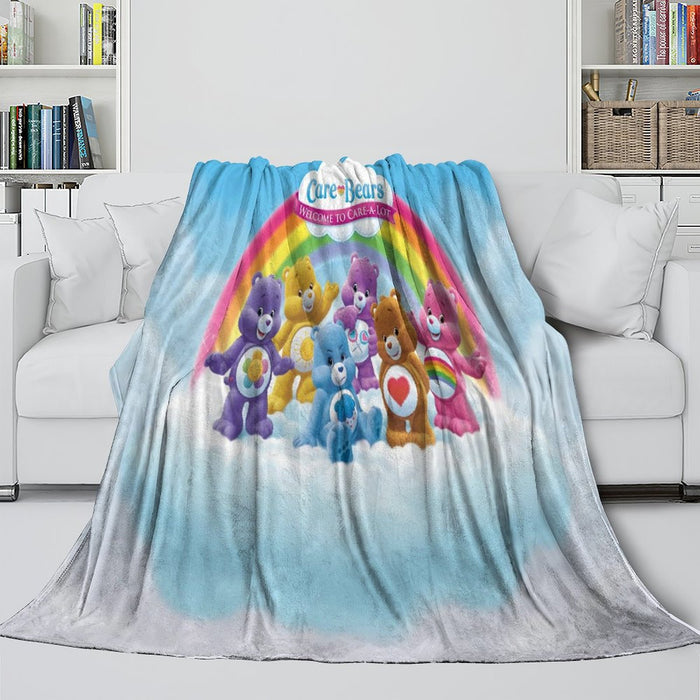 Care Bears Blanket Flannel Fleece Throw Room Decoration