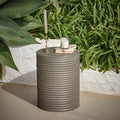 Carlotta dark grey side table - Laura James