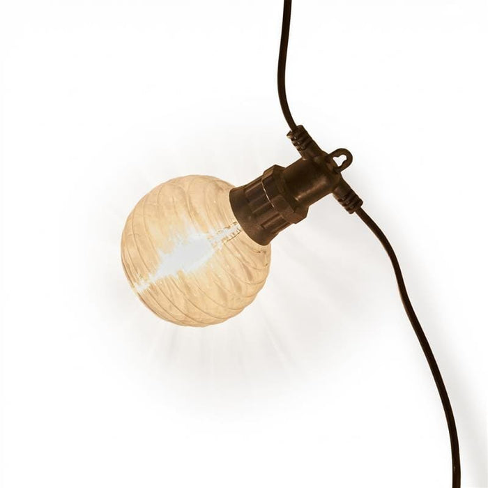 Carnaby 10 Bulb Outdoor String Lights - Extension Kit - Beehive Bulb - Laura James