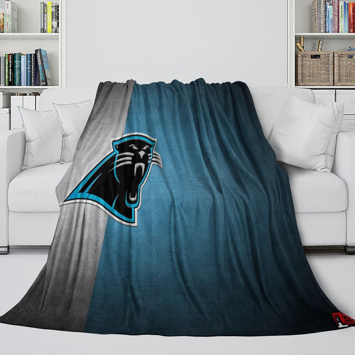Carolina Panthers Blanket Flannel Fleece Throw Room Decoration