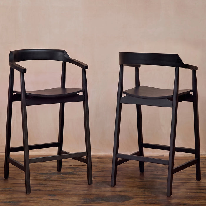 Carter Bar Stool - Black Oak - Laura James