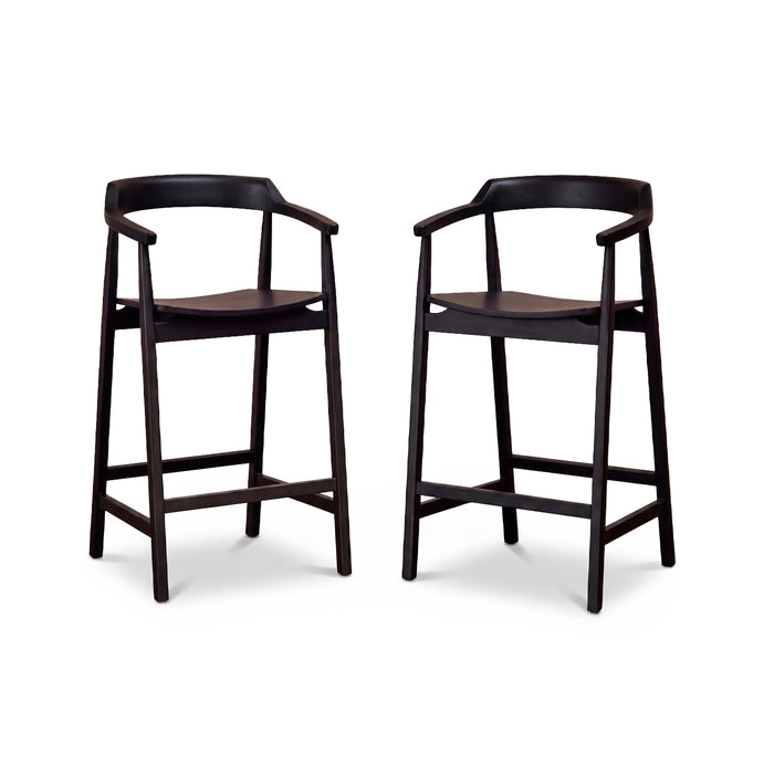 Carter Bar Stool - Black Oak - Laura James