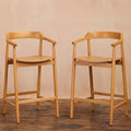 Carter Bar Stool - Pale Oak - Laura James