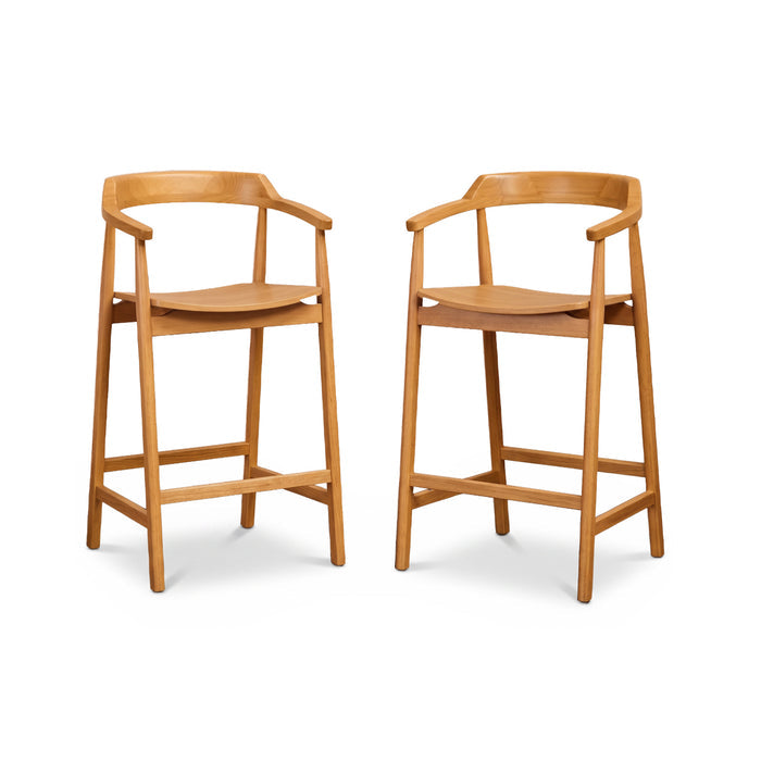 Carter Bar Stool - Pale Oak - Laura James