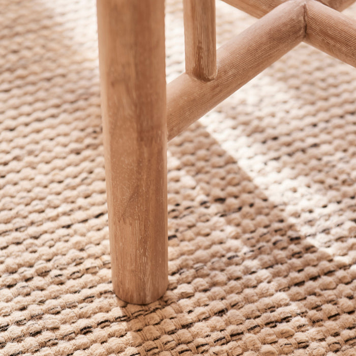 Carter Whitewash Round Side Table - Laura James