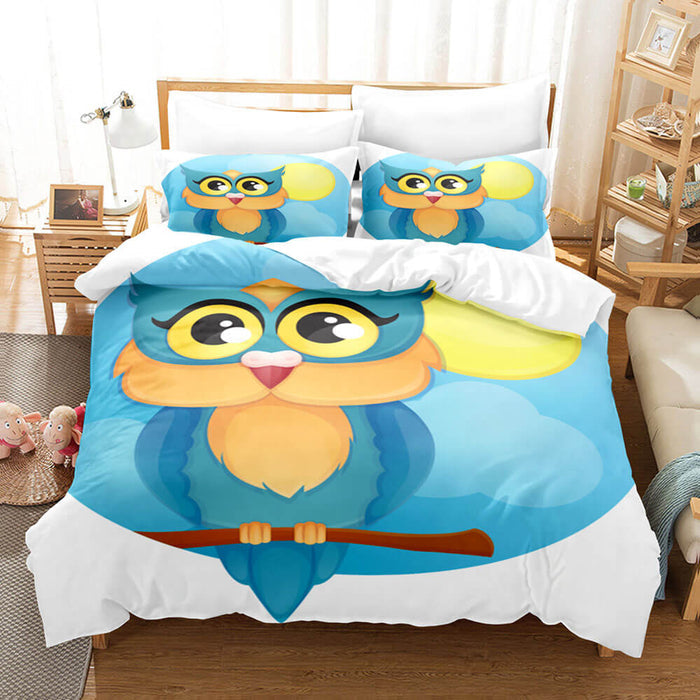 Cartoon Owl Bedding Sets Duvet Covers Comforter Quilt Bed Sheets - EBuycos
