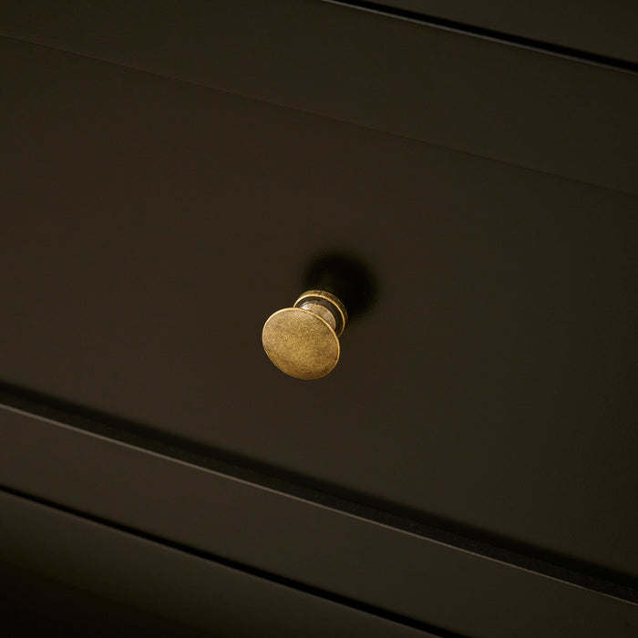 Charlie 3 Drawer Chest of Drawer - Noir Black - Laura James