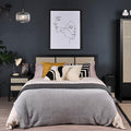 Charlie double bed frame - black - Laura James