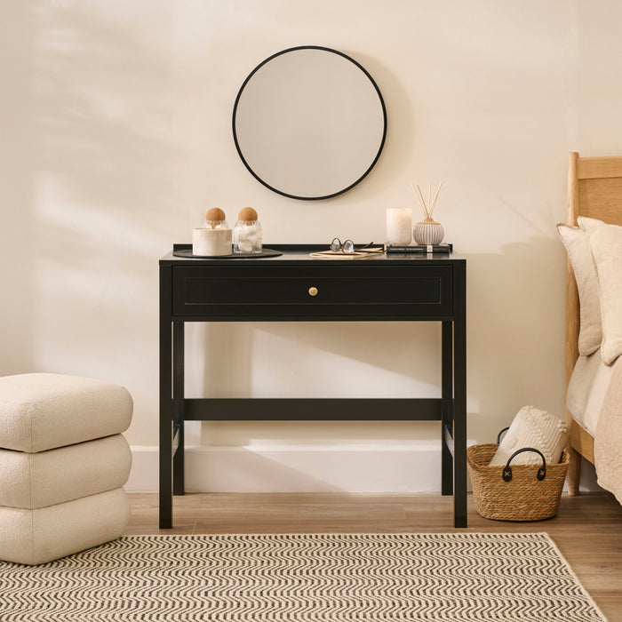 Charlie Noir Black Dressing Table - Laura James