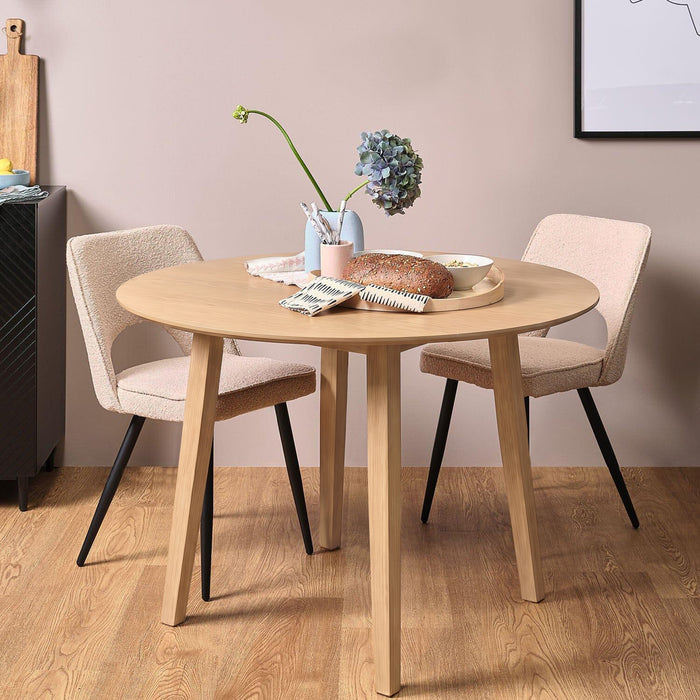 Charlie Whitewash Drop Leaf Table - 100cm - Laura James