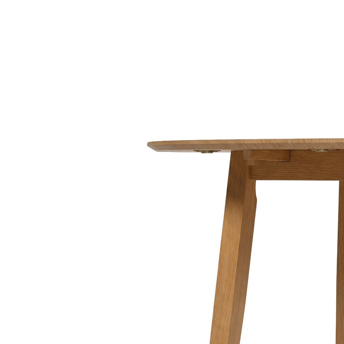 Charlie Whitewash Drop Leaf Table - 100cm - Laura James