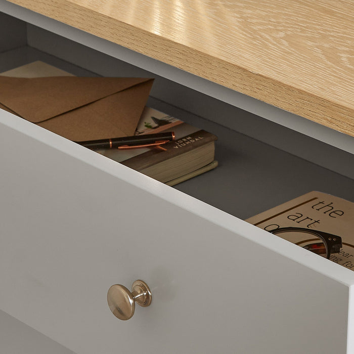 Chatsworth 2 Door Small Sideboard - Linen Grey - Laura James