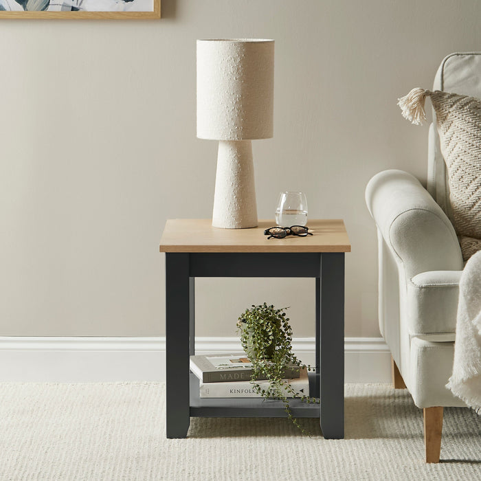 Chatsworth Side Table - Slate Grey - Laura James