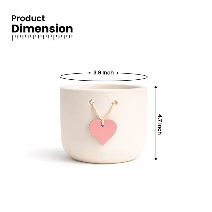 Urban Plant Cherish terracotta pot Product dimension