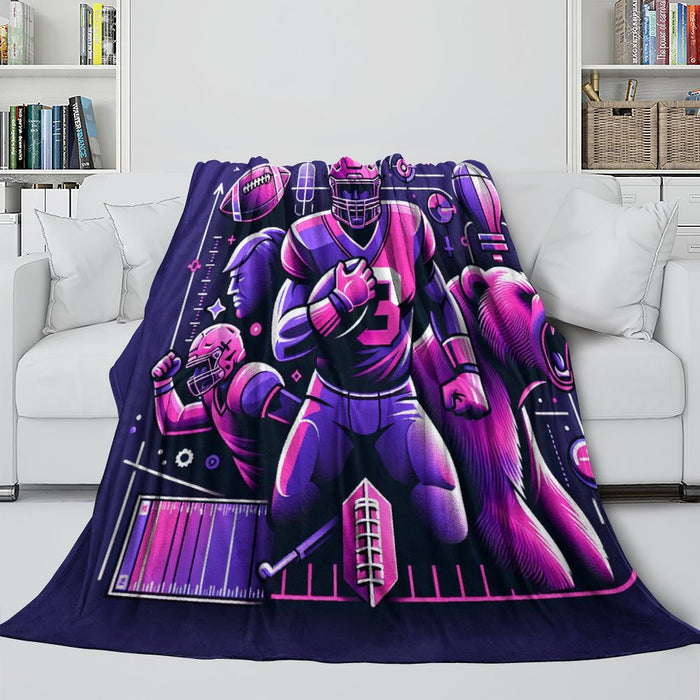 Chicago Bears Blanket Flannel Fleece Throw Room Decoration