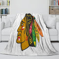 Chicago Blackhawks Blanket Flannel Throw Kids Room Decoration