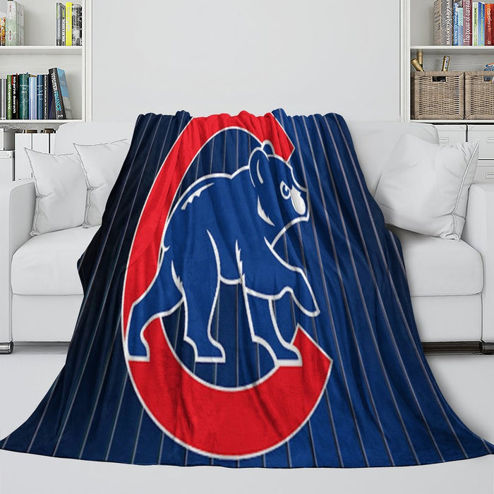 Chicago Cubs Blanket Flannel Throw Room Decoration