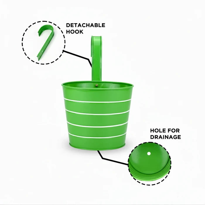 Chromix Metal Planters - (Set of 5) Hanging Planter Urban Plant