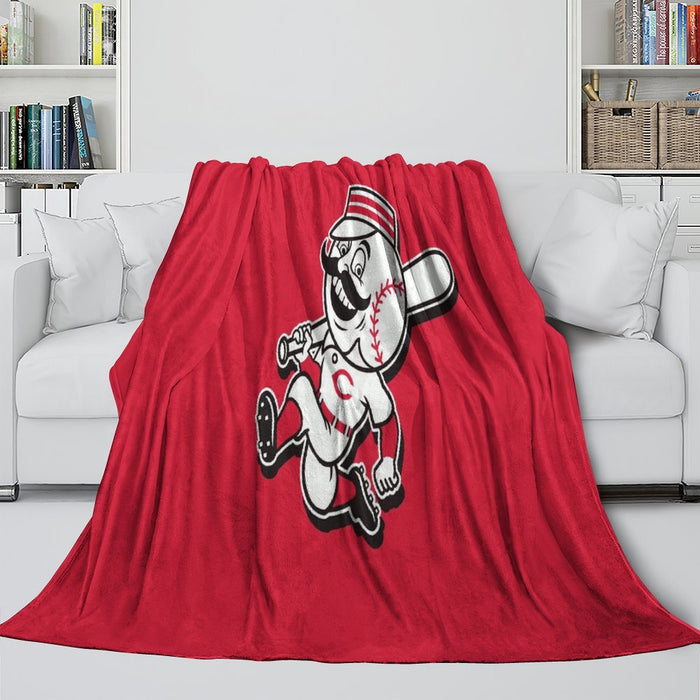 Cincinnati Reds Blanket Flannel Throw Room Decoration