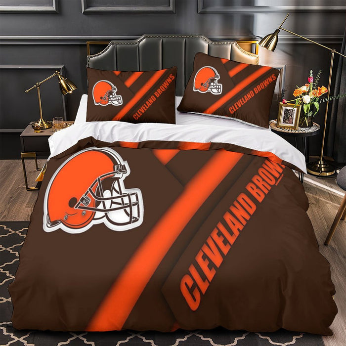Cleveland Browns Bedding Set Duvet Cover Without Filler