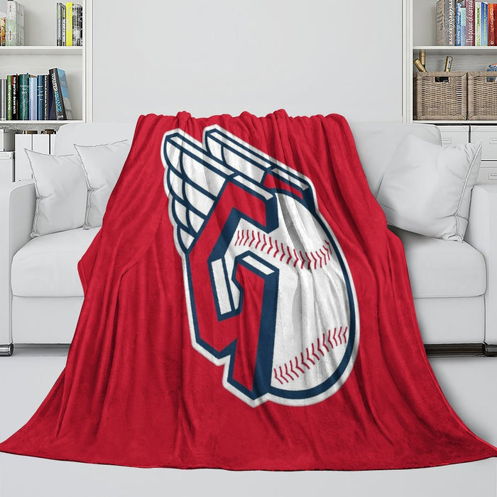 Cleveland Guardians Blanket Flannel Throw Room Decoration