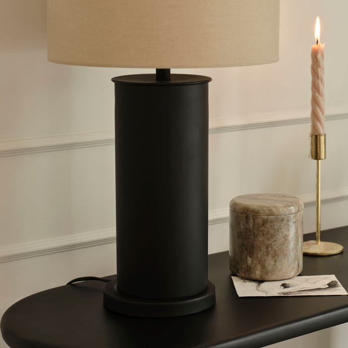 Colesdon 30cm Table Lamp Base - Matte Black - Laura James