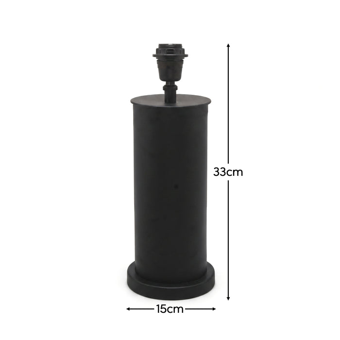 Colesdon 30cm Table Lamp Base - Matte Black - Laura James