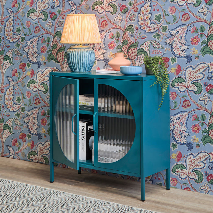 Conan 2 Door Sideboard - Lagoon Teal - Laura James