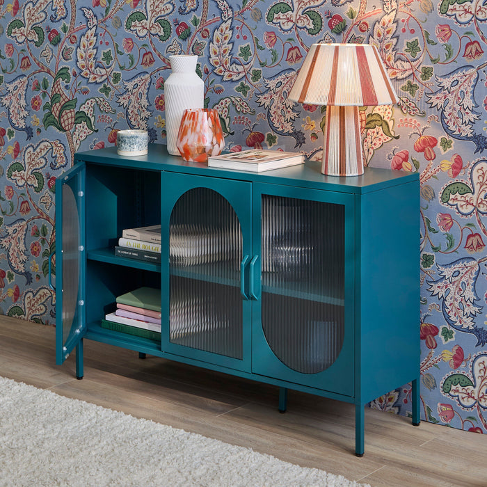 Conan 3 Door Sideboard - Lagoon Teal - Laura James