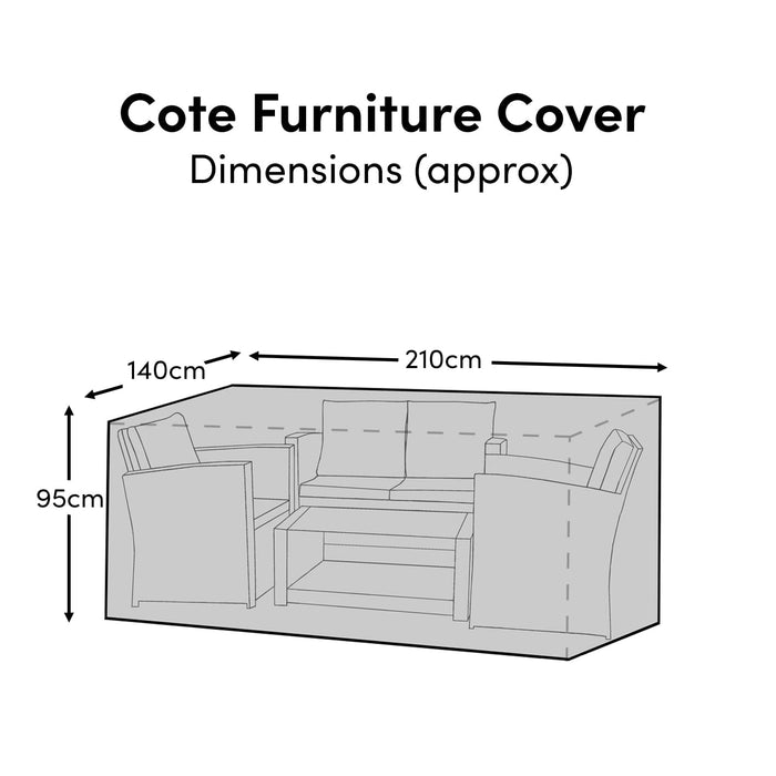 Cote Conversation Set Raincover - 210x140x95cm