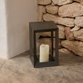 Coxley 32.5cm Iron Lantern - Nickel - Laura James