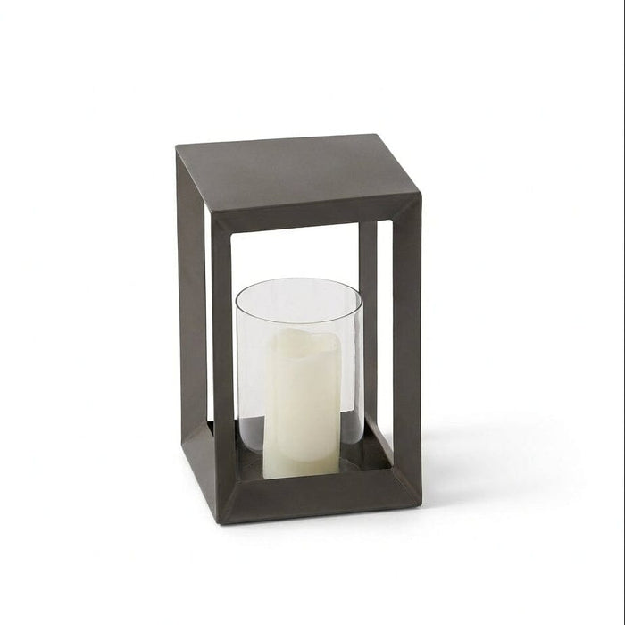 Coxley 32.5cm Iron Lantern - Nickel - Laura James
