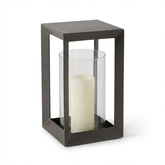Coxley 35cm Iron Lantern - Nickel - Laura James