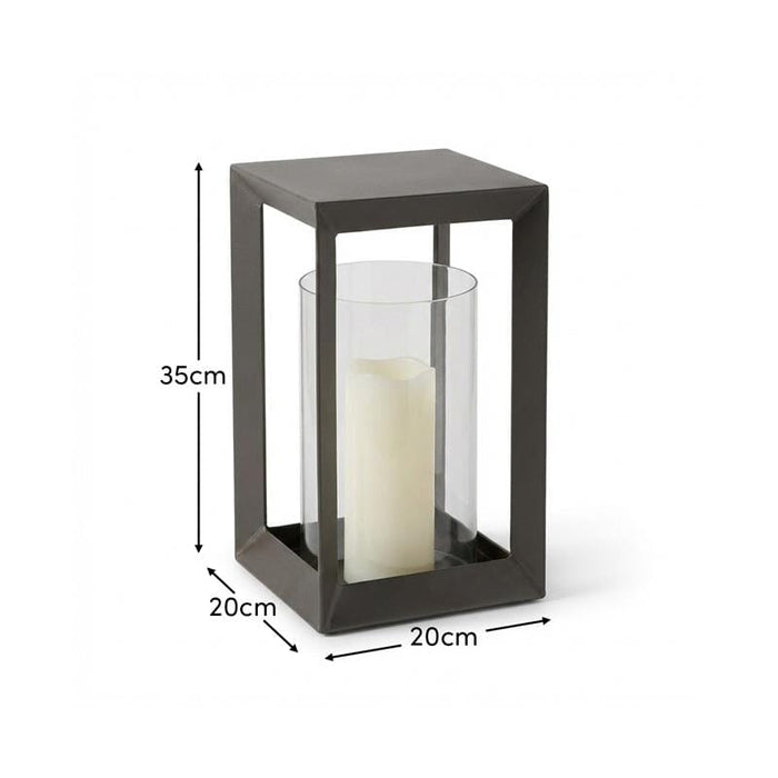 Coxley 35cm Iron Lantern - Nickel - Laura James