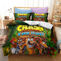 Crash Bandicoot Kids Bedding Set Quilt Duvet Covers Bed Sheets Sets - EBuycos