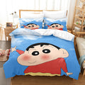 Crayon Shin-chan Cosplay Bedding Set Duvet Cover Comforter Bed Sheets - EBuycos