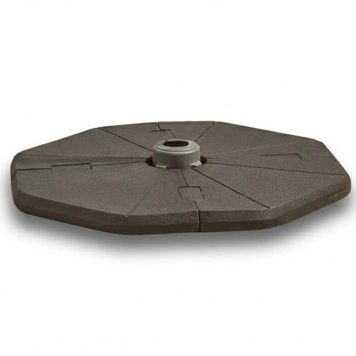 Cream Lean Over Parasol - 2.9m Round with Octagonal Black Base
