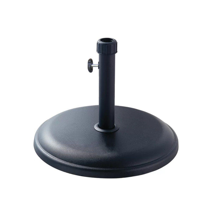 Round Black Concrete Parasol Base
