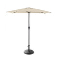 Rectangular 2x3m Cream Parasol with 25kg Parasol Base - Black Concrete - Laura James