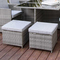 Cube dining set chair cushion covers - 10 seater - Laura James