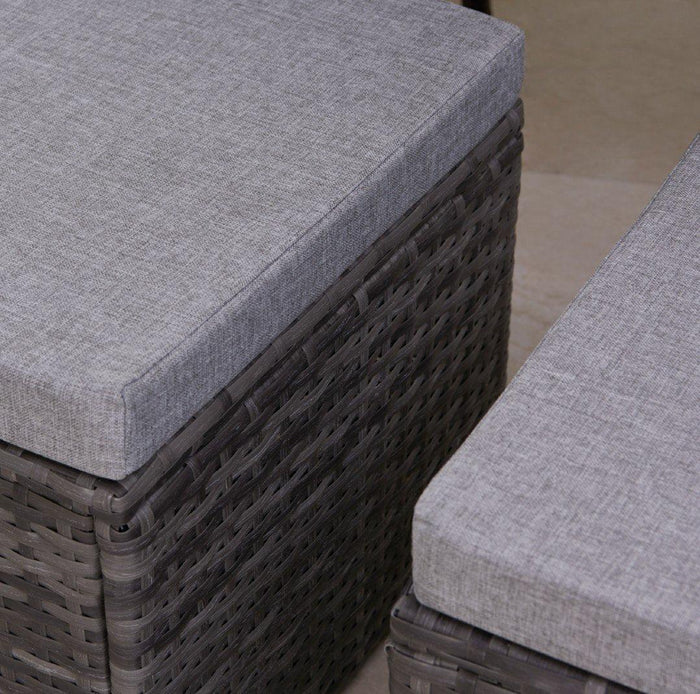 Cube dining set chair cushion covers - 10 seater - Laura James