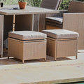 Cube 8 set of 2 Cushion Covers - Natural Brown