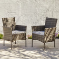Cushion Cover For Kemble/Marston Chair - Grey/ Black - Set of 2