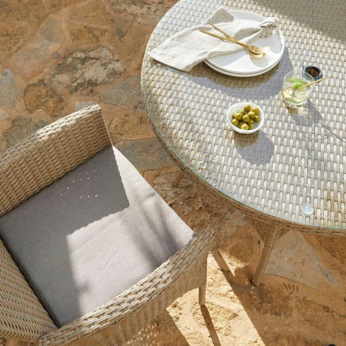 Cushion Cover for Kemble/Marston Outdoor Dining Chair - Natural Brown - Laura James